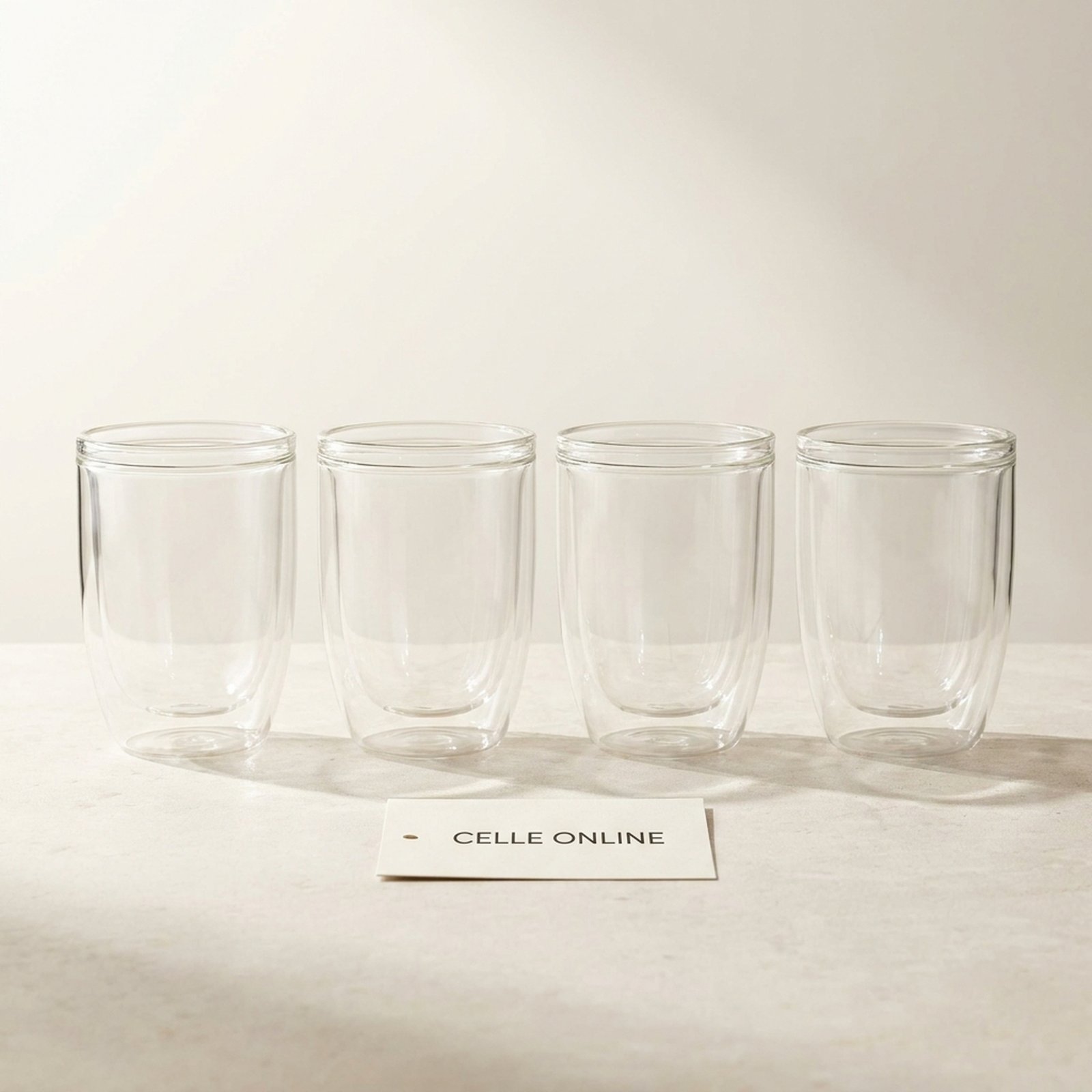 Double-Wall Glasses, Set of Four - Celle Online