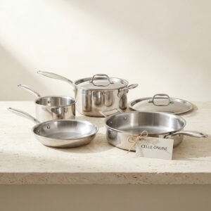 Stainless Cookware Set, Five Piece - Celle Online